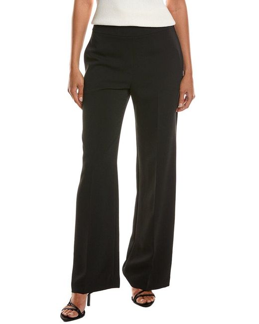 MILLY Black Natia Crepe Pant