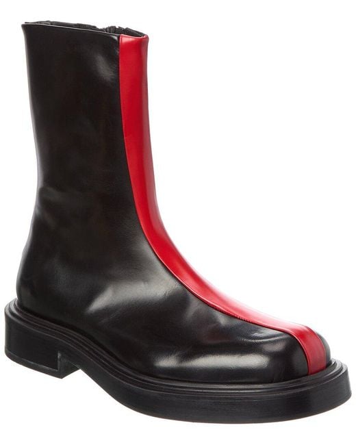 Ferragamo Black Leather Boot for men