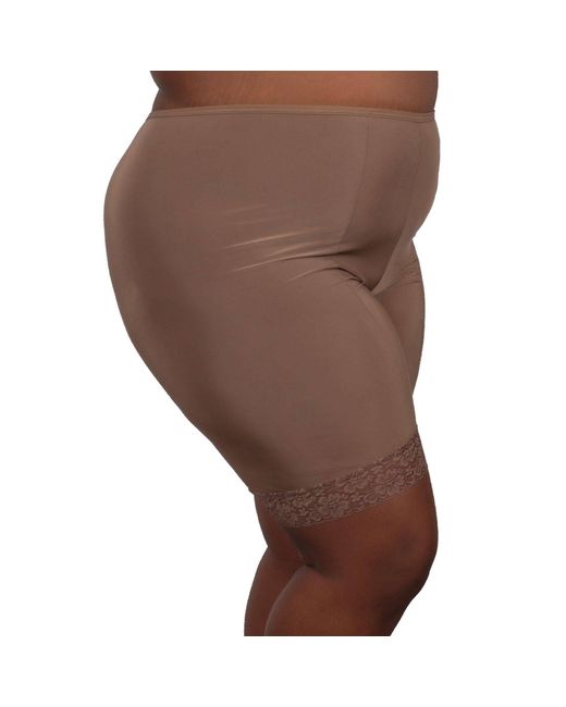 Undersummers by CarrieRae Brown Fusion Moisture Wicking Anti Chafing Shortlette Slipshort 9"