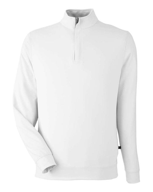 Swannies White Mckinnon Quarter-Zip Pullover for men