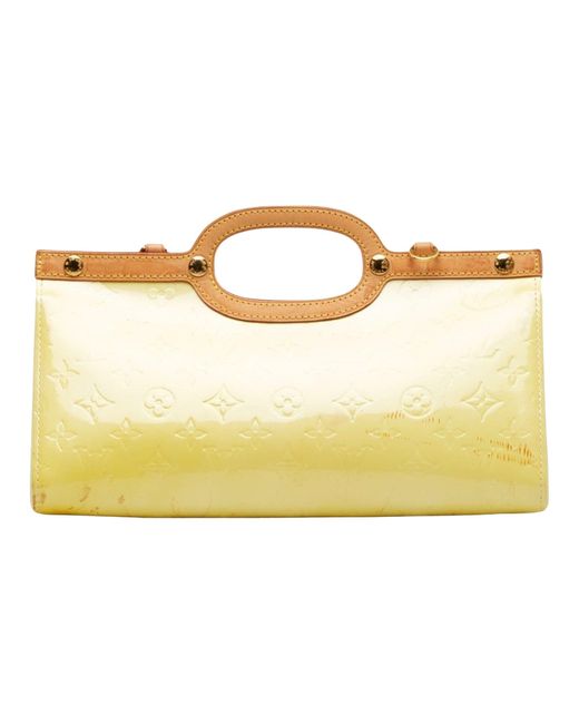 Louis Vuitton Roxbury Patent Leather Handbag (pre-owned) in Yellow