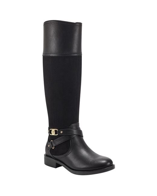 Bandolino Women's Black Rhyta3 Made Casual Knee-High Boots