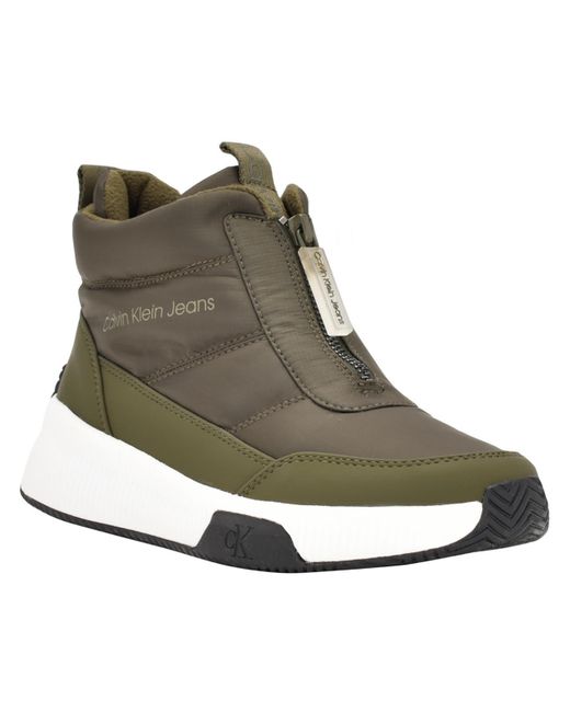 Calvin Klein Green Merina Cold Weather Ankle Winter & Snow Boots