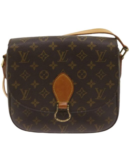 Louis Vuitton Black Saint Cloud Canvas Shoulder Bag (pre-owned)
