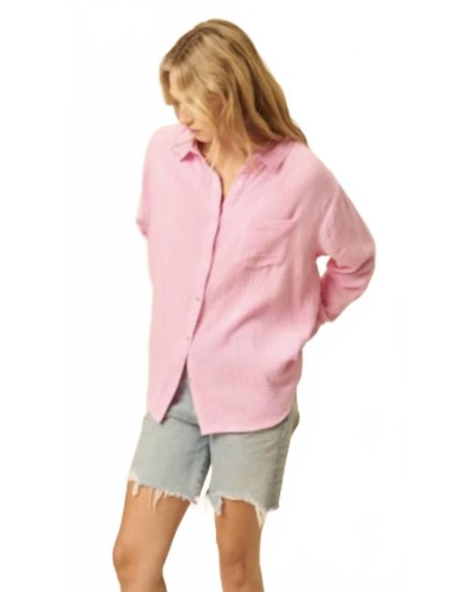 John + Jenn Pink Wyatt Button Down