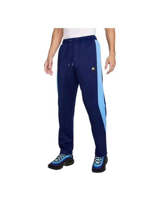 Nike Men's Blue Air Poly-Knit Track Pants