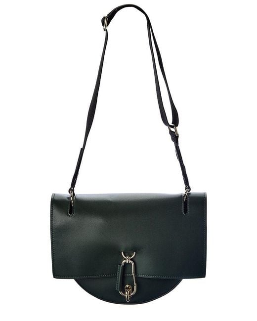 Zac Zac Posen Belay Leather Saddle Bag in Green