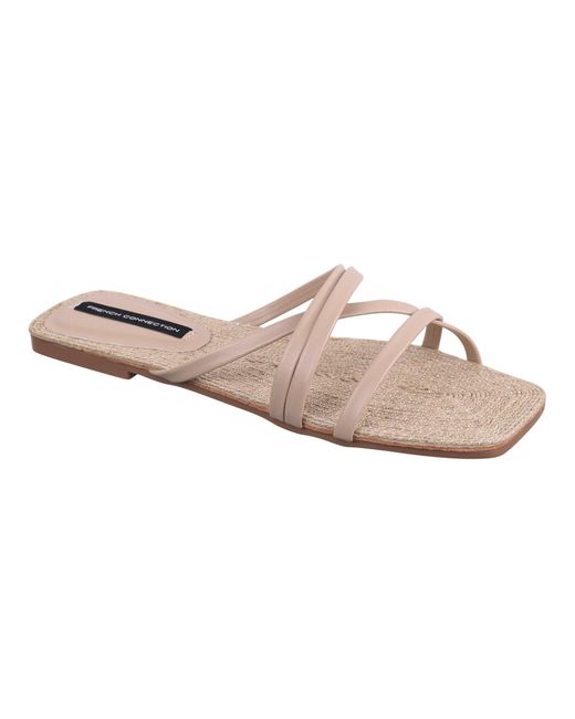 French Connection Pink North West Rope Sandals