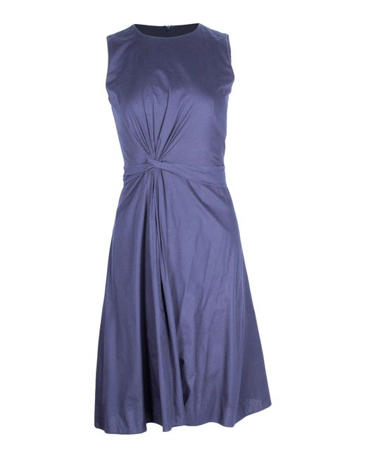 Boss Blue Digiana Front Twist A-line Dress