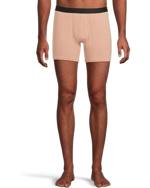 Meundies Natural Boxer Brief Sand Dune Stretch 6" Inseam Underwear Gbo871 for men