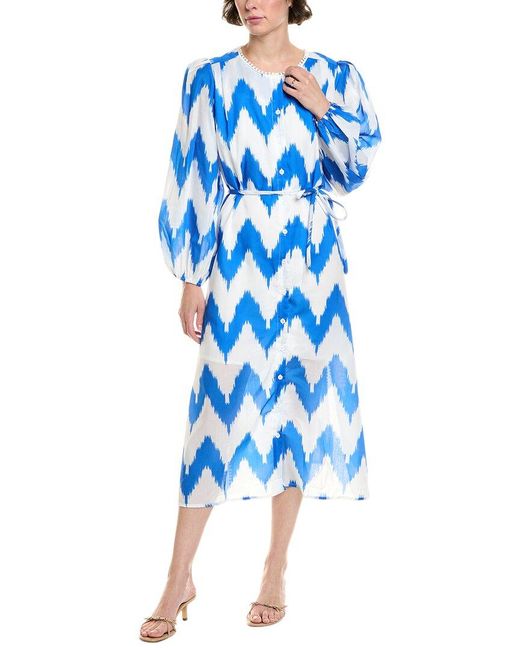Beulah London Blue Maxi Dress