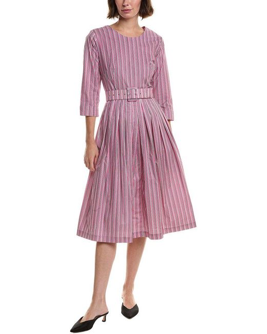 Samantha Sung Purple Florance A-line Dress