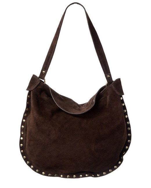 Isabella Rossetti Brown Adele Suede Tote