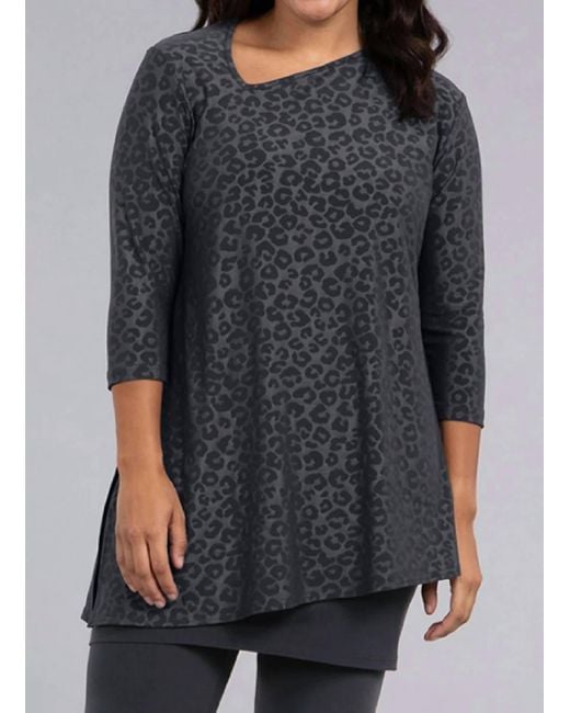 Sympli Gray Angle Tunic Top