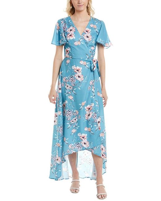 Marion Blue Wrap Dress