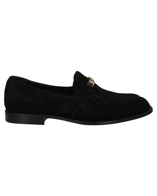 Giuseppe Zanotti Black Leather Loafers for men