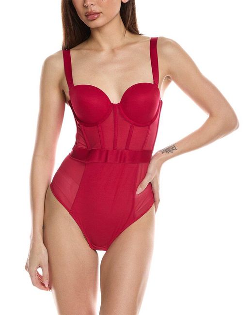 DKNY Red Bodysuit