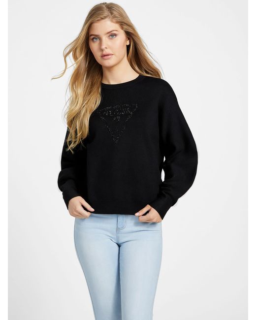 Guess Factory Saget Logo Sweater in 