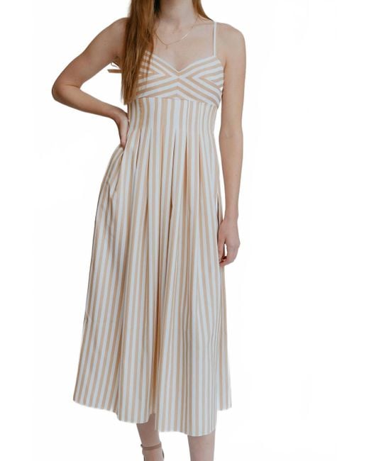 Saylor White Vanessa Midi Dress