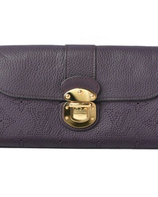 Louis Vuitton Blue Iris Leather Wallet (pre-owned)