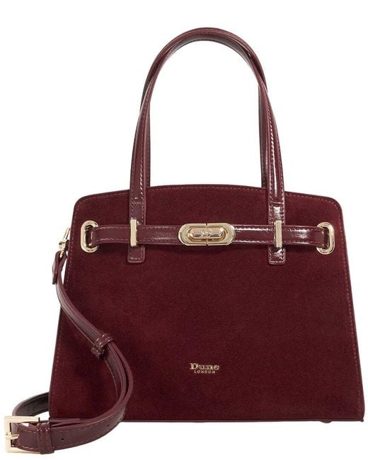 Dune Red Dinidefine Suede Tote