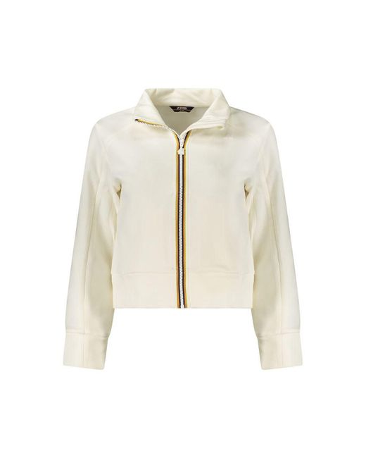 K-Way Natural White Polyester Sweater