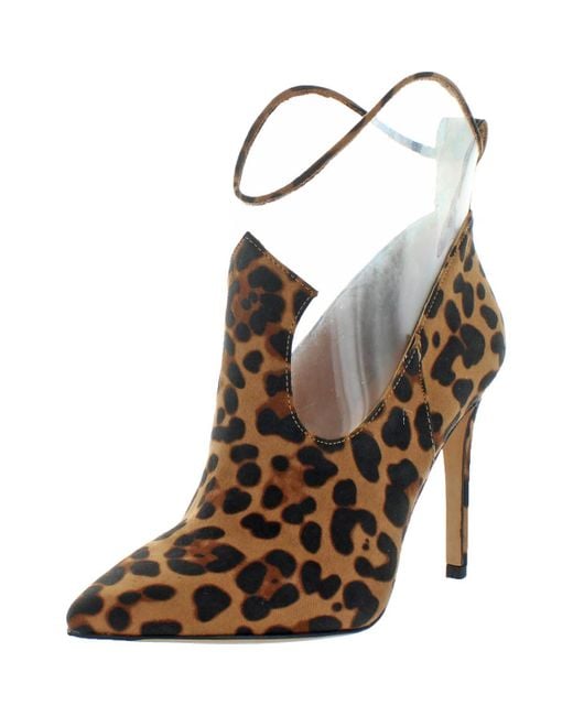 Jessica Simpson Brown Periya Mixed Media Booties