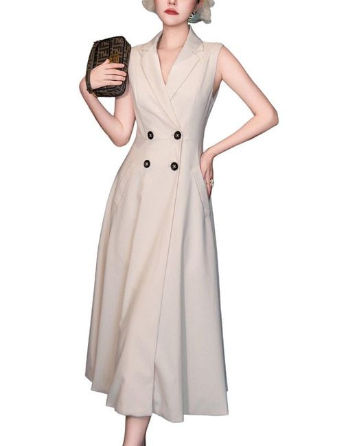 BURRYCO Multicolor Solid Maxi Dress