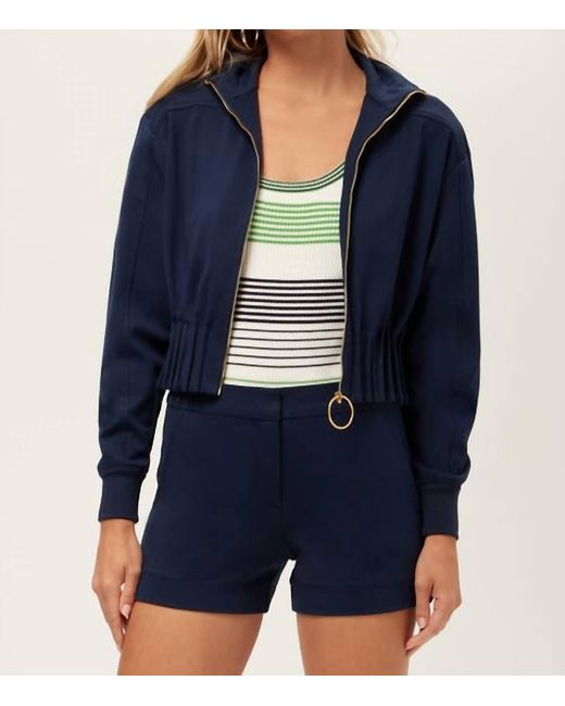 Trina Turk Blue Outrun Jacket