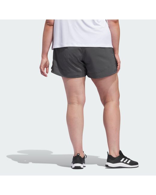 adidas Pacer 3-stripes Woven Shorts (plus Size) in Blue | Lyst