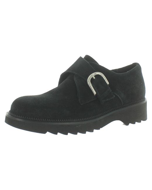 La Canadienne Black Hildy Suede Loafers