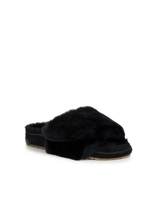 EMU Black Musica W12592 Slippers Sheepskin Slides Jobb535