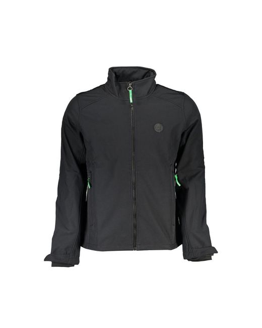 Gianmarco Venturi Black Polyester Jacket for men