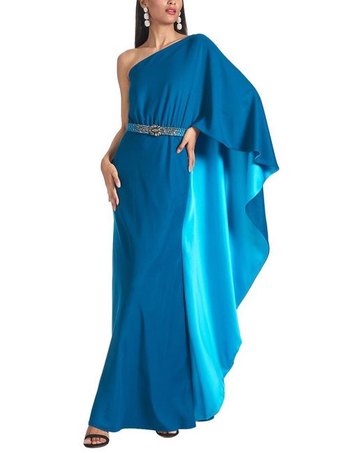 Sachin & Babi Blue Zahara Gown