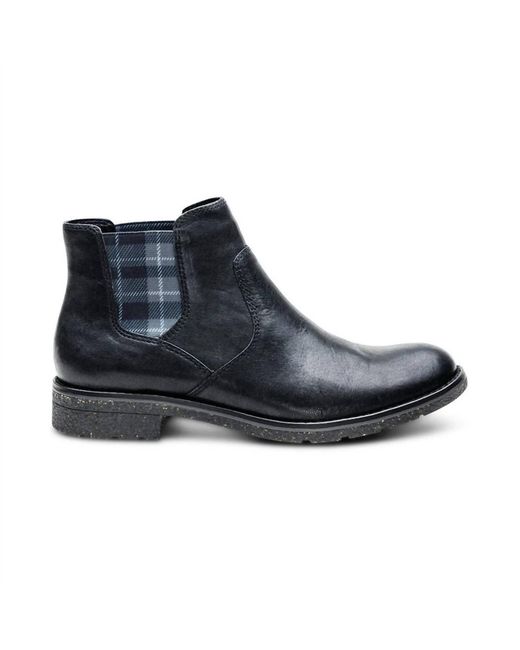 Aetrex Blue Kaylee Leather Boot