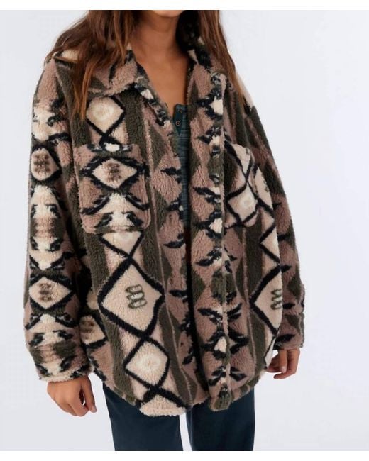 O'neill Sportswear Brown Heath Geo Jacket