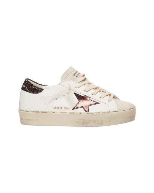 Golden Goose Deluxe Brand White 'Hi Star Classic' Sneakers