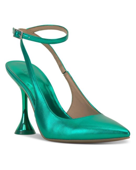 INC Green Supira Pointed Toe Dressy Ankle Strap