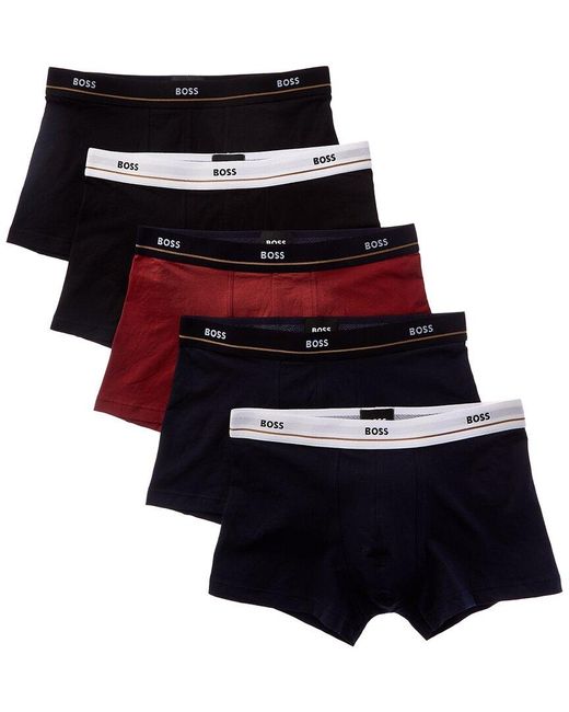 Boss Black 5Pk Essential Trunk for men