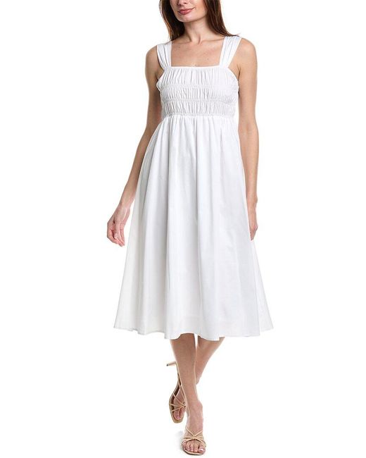 Nanette Lepore White Amber Stretch Maxi Dress