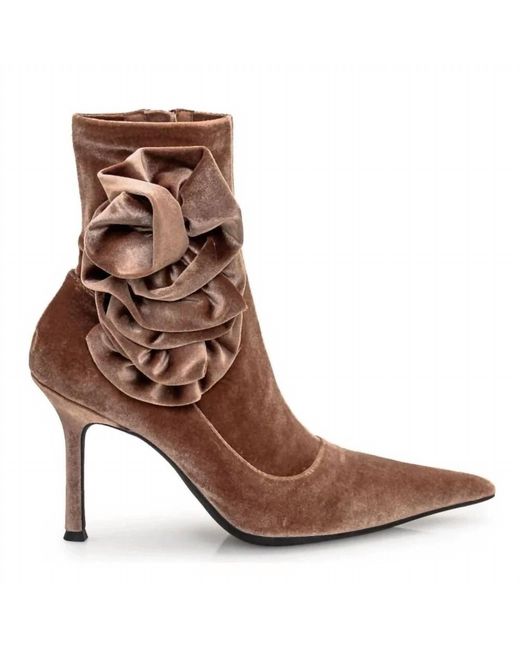 Jeffrey Campbell Brown Florette Sock Booties