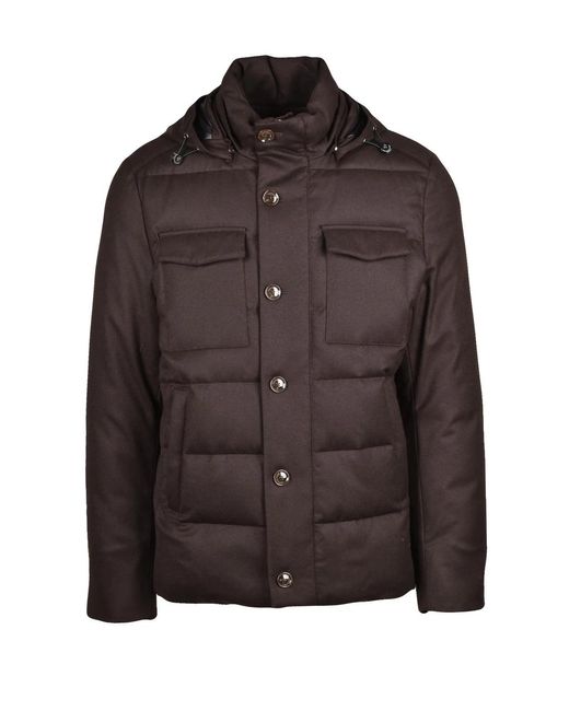 Montecore Brown Virgin Wool Down Parka for men