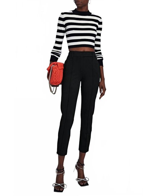 Anine Bing Black Ian Slim-Leg Pant