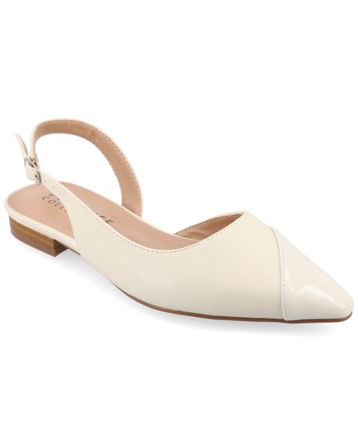 Journee Collection White Collection Tru Comfort Foam Daphnne Flats