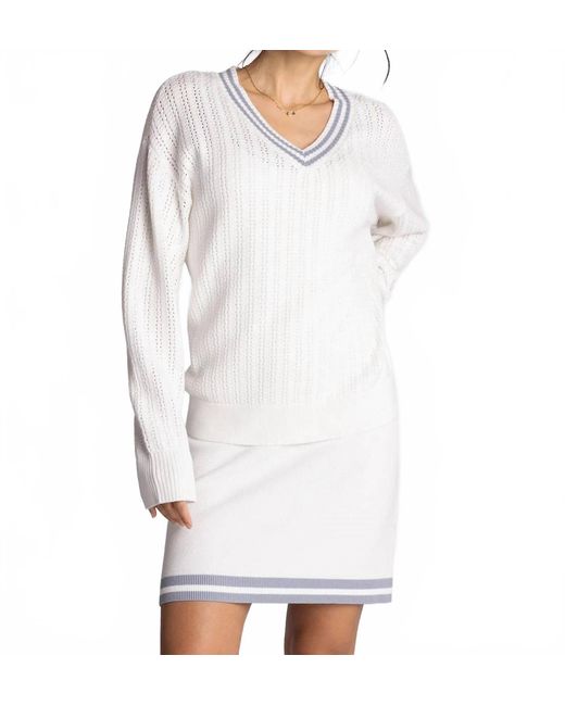 Thread & Supply White Alexis Sweater