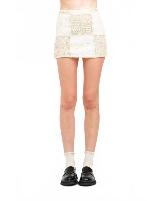 SOFIA The Label White Isabella Skirt