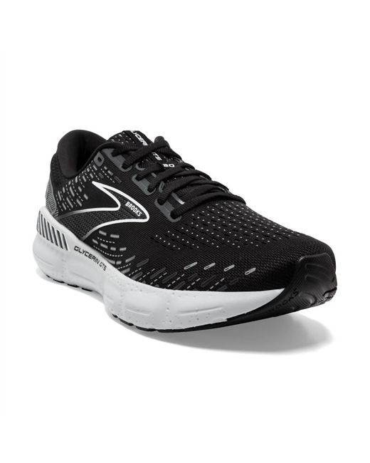Brooks Black Glycerin Gts 20 Running Shoes - D/medium Width for men