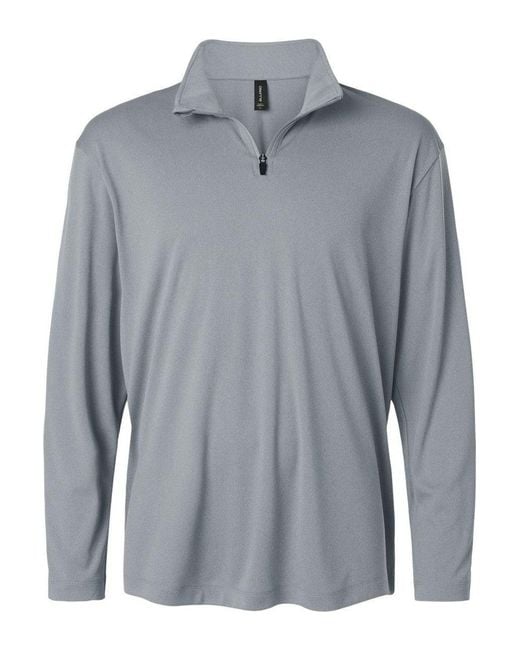 AllPro Gray Pro-Lock Performance Quarter-Zip Pullover for men