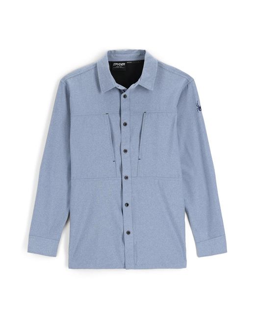 Spyder Blue Canyon Long Sleeve Shirt - Horizon for men