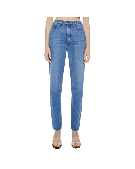 Mother Blue High Waisted Twizzy Skimp Jean